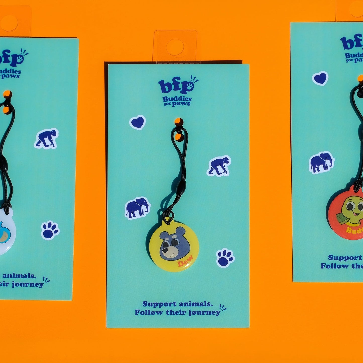Dew the Moon Bear Guardian Animal Keyring