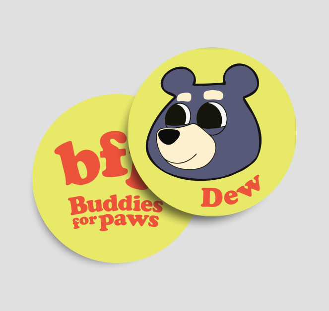 Dew the Moonbear Keychain